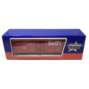 USA Trains G Scale Red Swift SRLX1600 Refrigerator Line Box Car New in Box